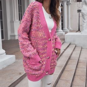 Oversized Button Cardigan